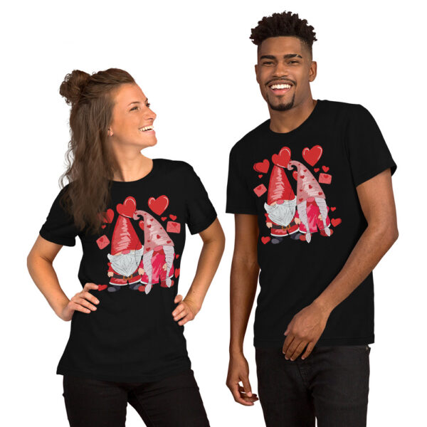 Couple Gnomes Valentine's Day T-Shirt - Image 2